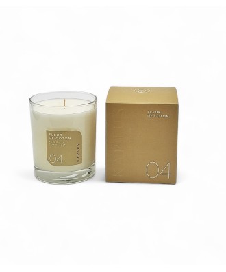 Bougie végétale parfumée cire soja fleur de coton swiss made