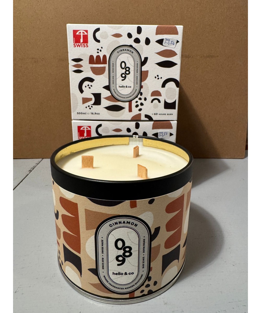 Bougie parfumée cinnamon 180ml cire soja swiss made