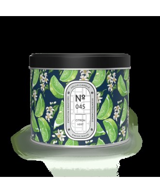 Bougie végétale parfumée 180ml cire soja senteur citron vert swiss made