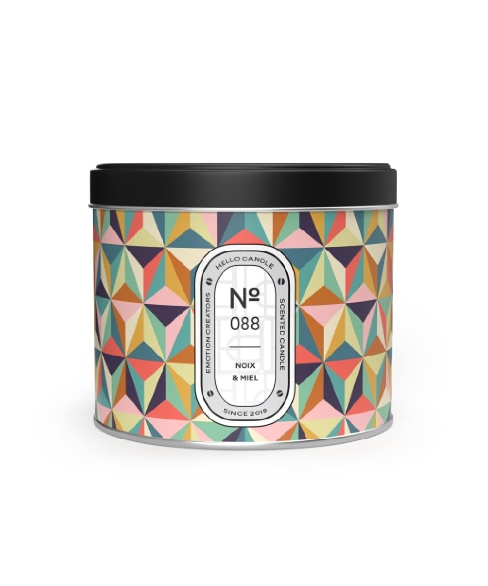 Bougie parfumée noix et miel 180ml cire soja swiss made