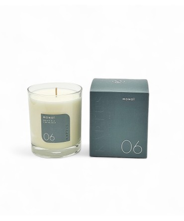 Bougie parfumée monoi cire soja swiss made