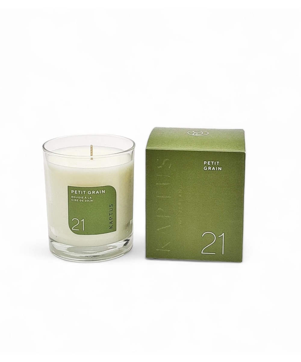 Bougie parfumée petit grain cire soja swiss made