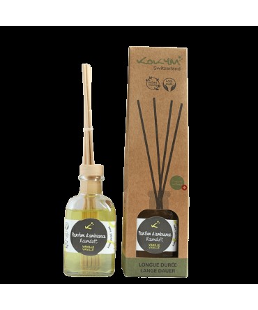 Diffuseur à bâtons en bois, senteur vanille