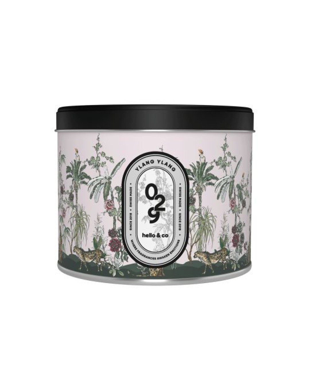 Bougie parfumée Ylang Ylang 500ml cire soja swiss made