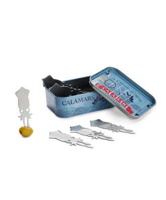 Fourchettes apéro, forme calamar