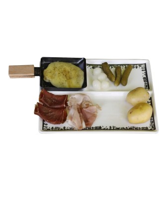 Assiettes (duo)  à raclette en porcelaine