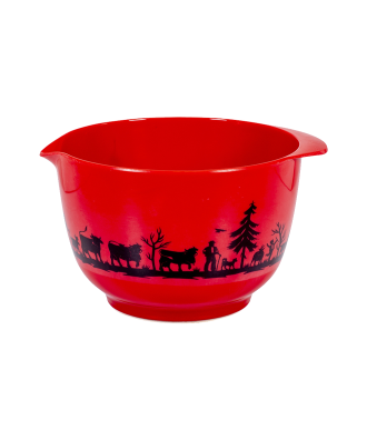 Bol mélangeur en mélamine poya rouge 2 litres