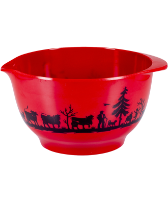 Bol mélangeur en mélamine poya rouge 3 litres