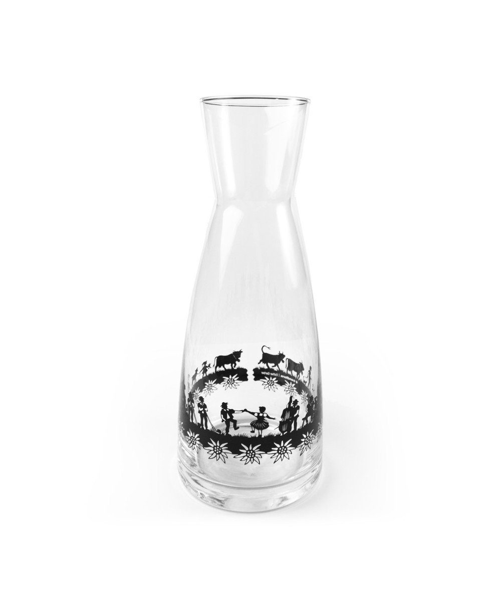 Carafe en verre 1 litre swiss dance