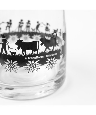 Carafe en verre 1 litre swiss dance