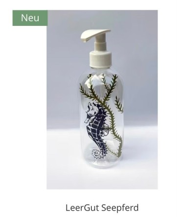 Distributeur de savon ou de liquide vaisselle hippocampe