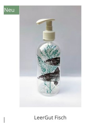 Distributeur de savon ou de liquide vaisselle poissons