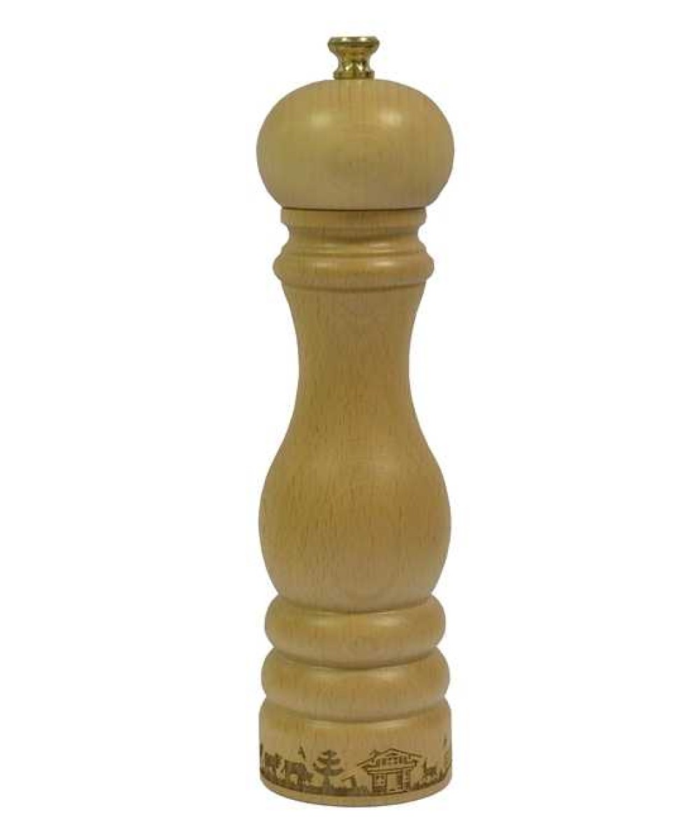 Moulin à poivre Peugeot 22cm bois naturel, motif poya