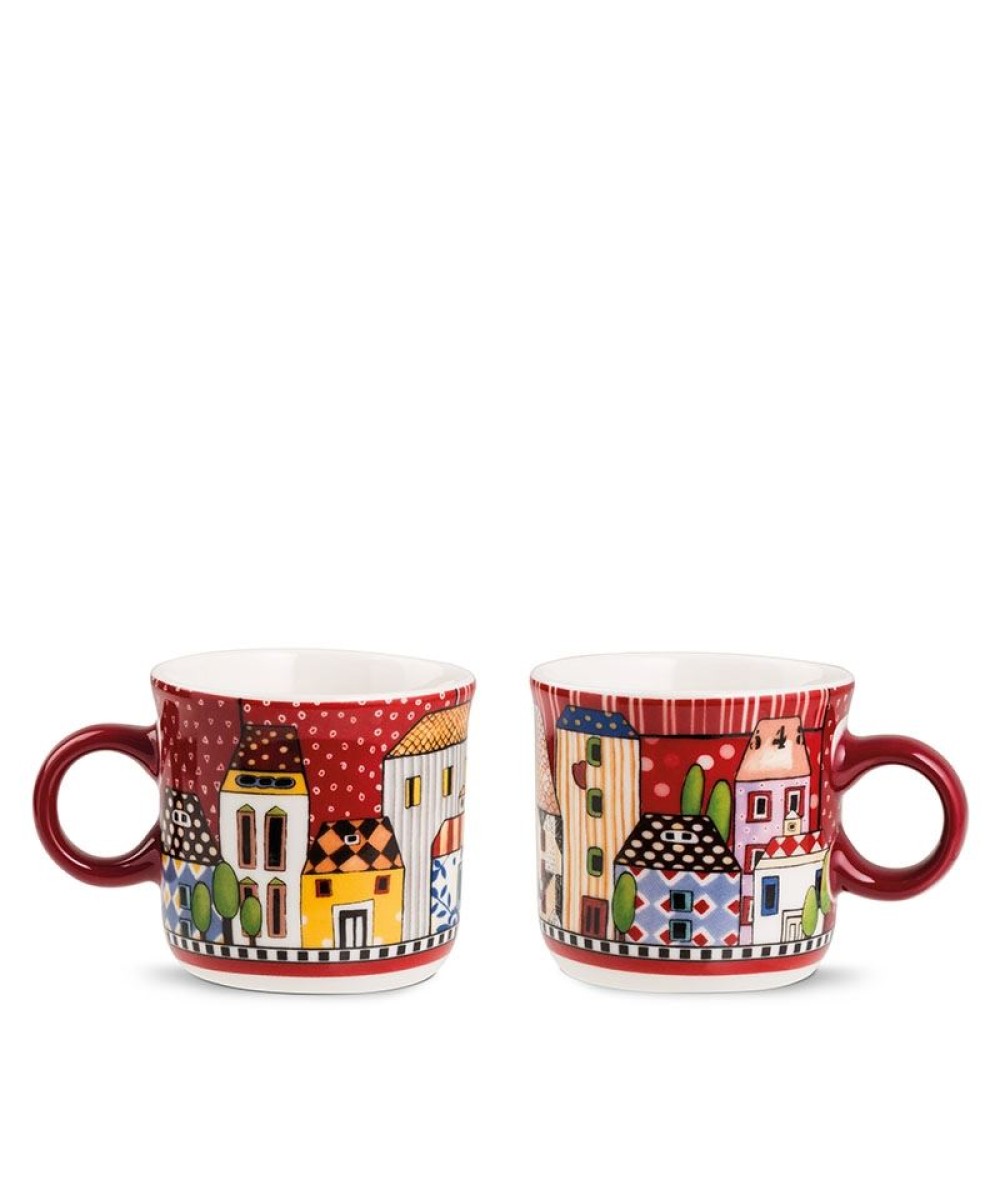 Tasse - Mug mini 2 pièces paese mio rouge