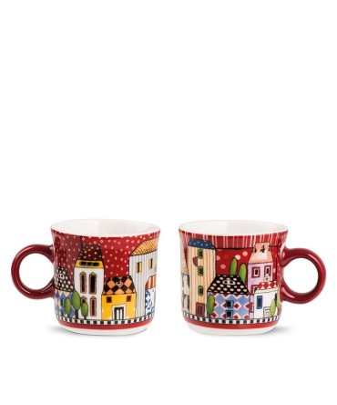Tasse - Mug mini 2 pièces paese mio rouge