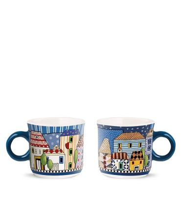 Tasse - Mug mini 2 pièces paese mio bleu