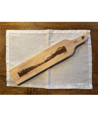 Planche allongée pour aliments avec panorama Vevey