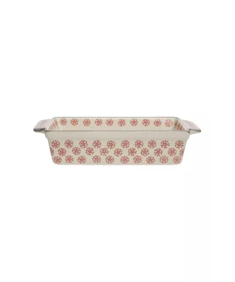 Plat à cake, motif retro rouge