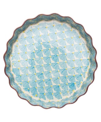 Plat à quiche, tarte, gâteau motif art deco 22cm