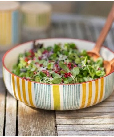 Plat saladier stripes 30 cm 