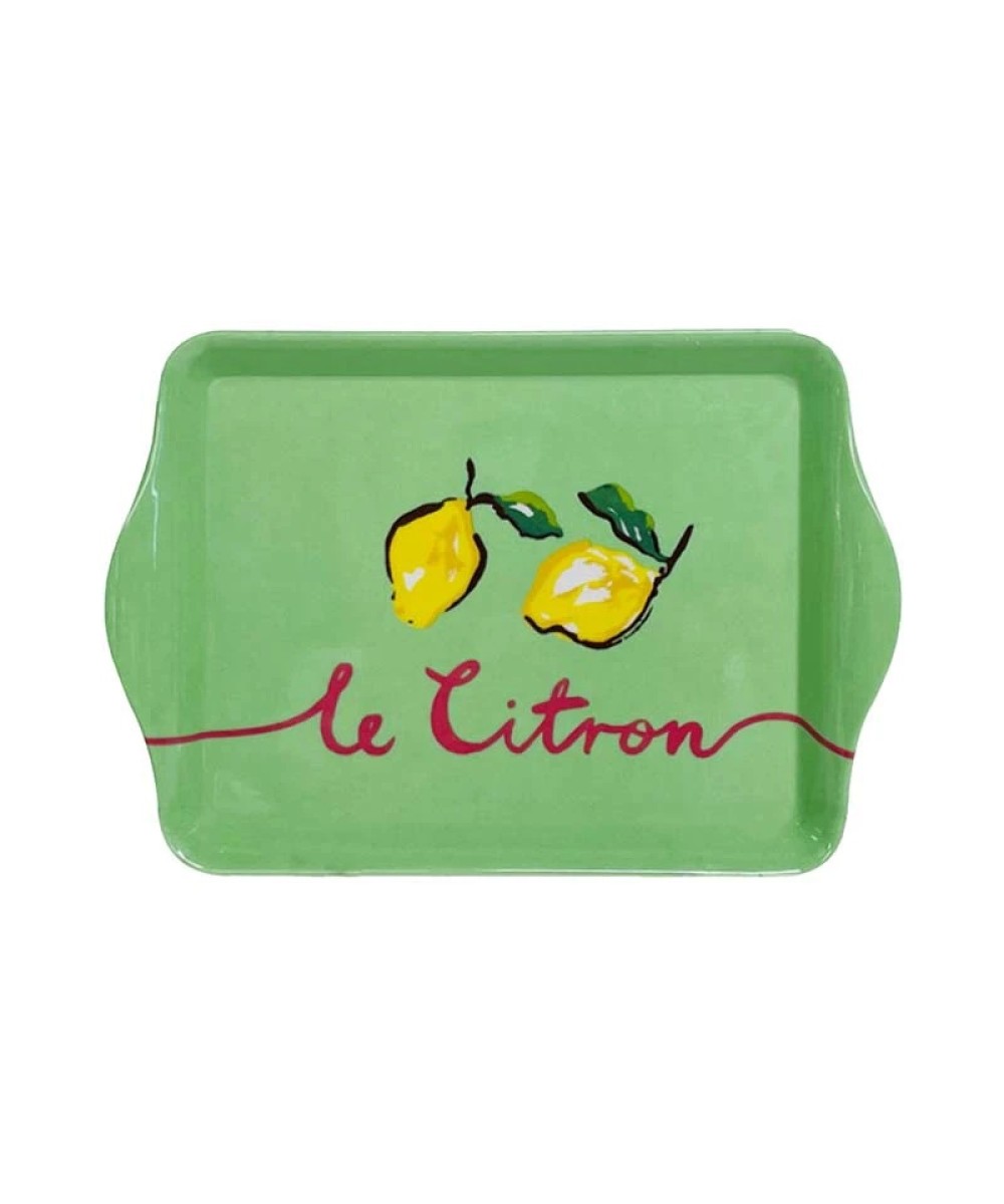 Plateau motifs citron 20cm