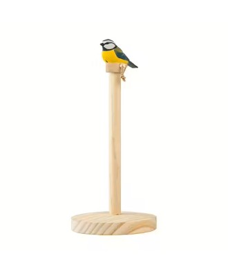 Porte rouleau papier ménage mésange bleue