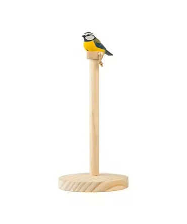 Porte rouleau papier ménage mésange bleue