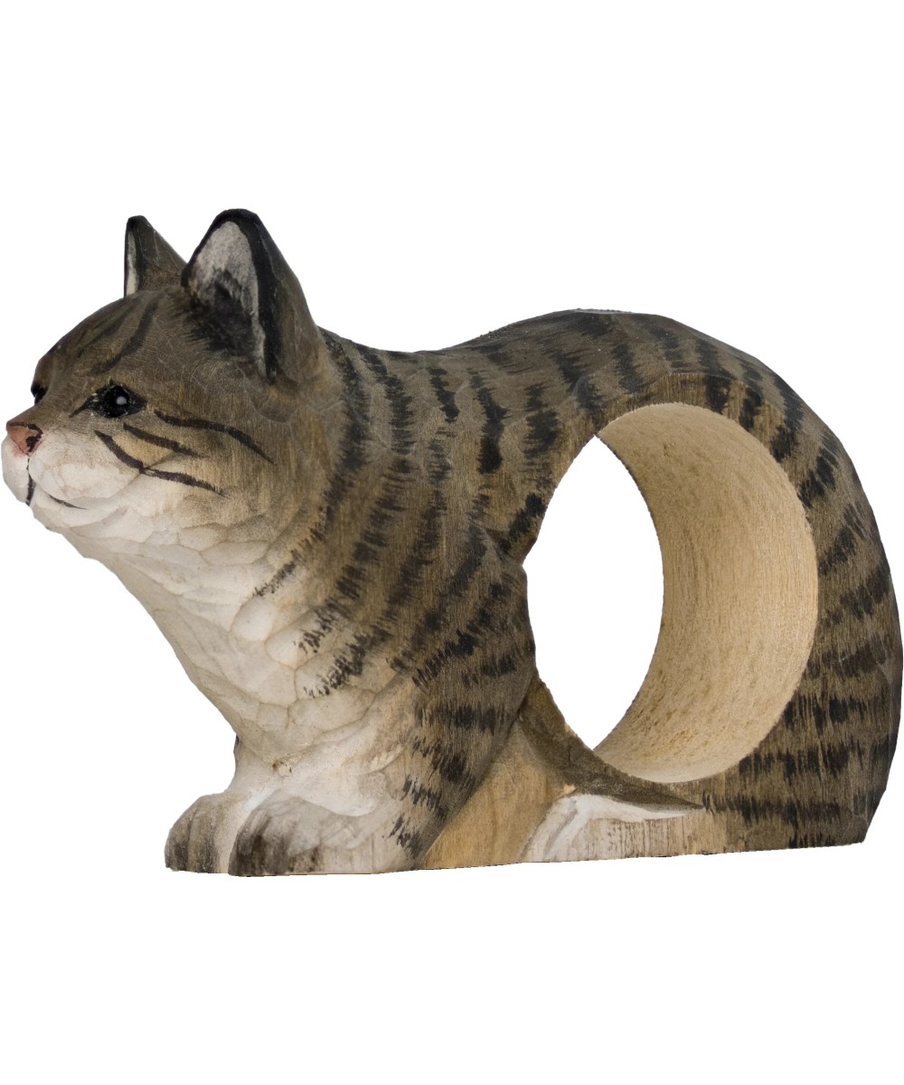 Rond - Lien de serviette chat