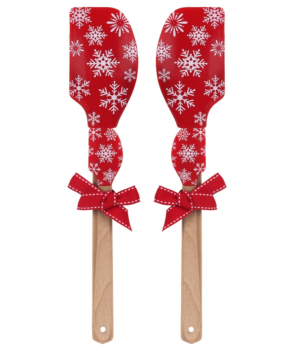 Spatules grande et petite en silicone design edelweiss