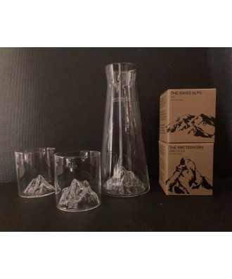 Carafe avec le cervin - matterhorn en relief