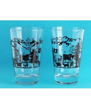 Verre long drink motif alpage 40cl