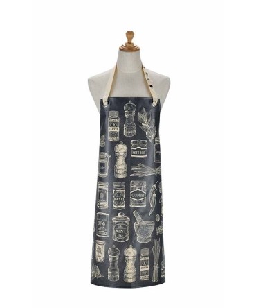 Tablier de cuisine herbes et épices en toile PVC