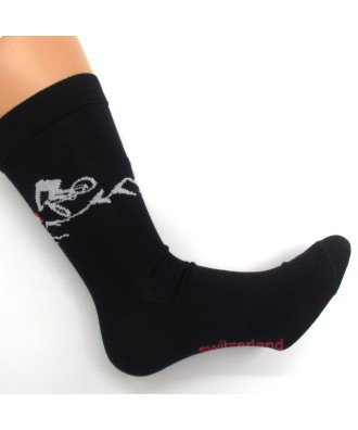 Chaussette homme motif vélo tout terrain vtt