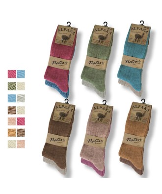 Chaussette alpaka colorées 2 paires