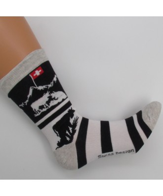 Chaussette dame mofif vaches