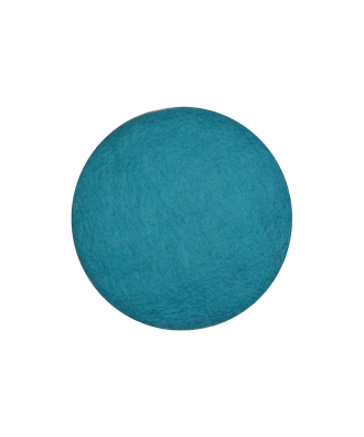 Coussin de chaise rond en laine bleu