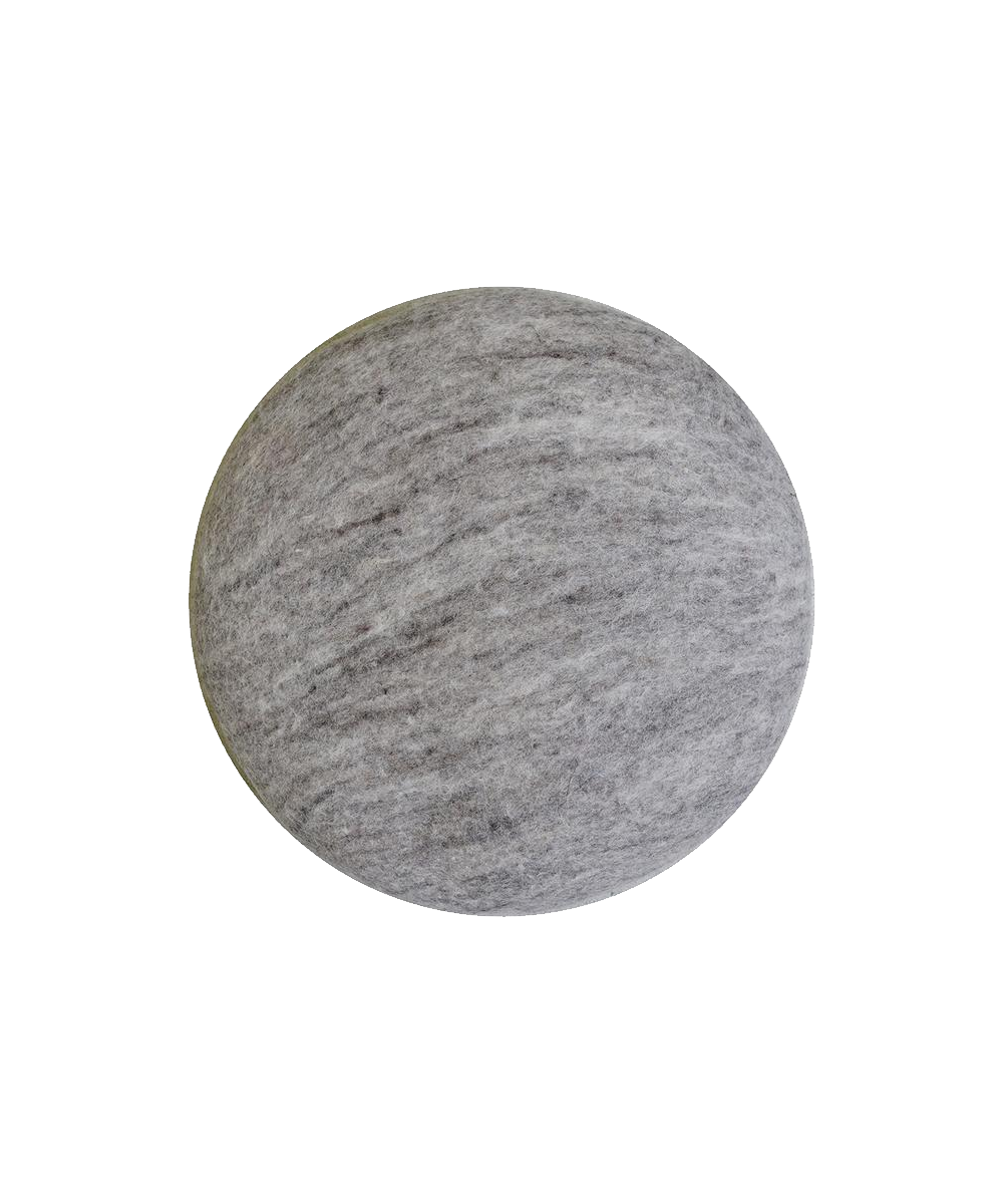 Coussin de chaise rond en laine gris