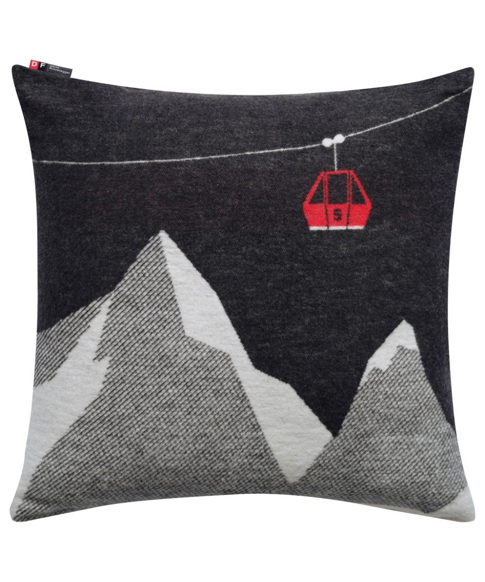 Coussin télécabine et montagne