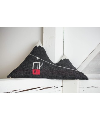 Coussin montagnes et télécabine