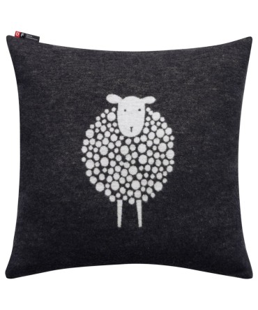 Coussin mouton anthracite