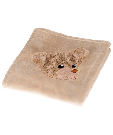 Plaid - Couverture polaire enfant motif ours