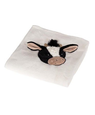 Couverture polaire enfant motif vache