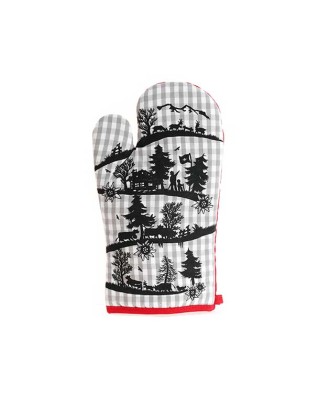 Gant de cuisine carreaux, design decoupage poya et alpage