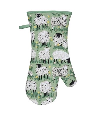 Gant de cuisine design moutons verts - woolly sheep