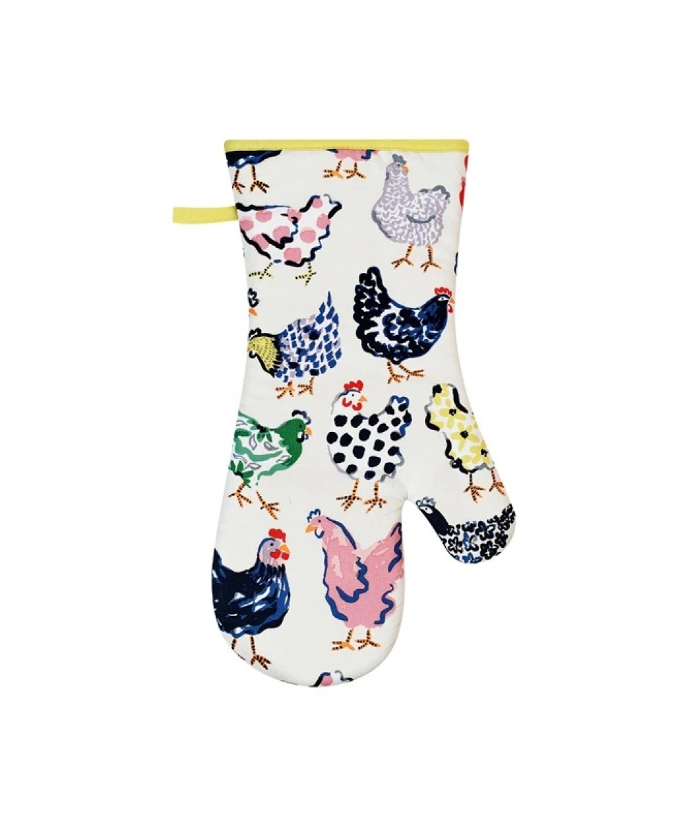 Gant de cuisine design poules