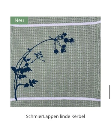 Linge de cuisine - Torchon - Chiffon motif cerfeuil swiss made