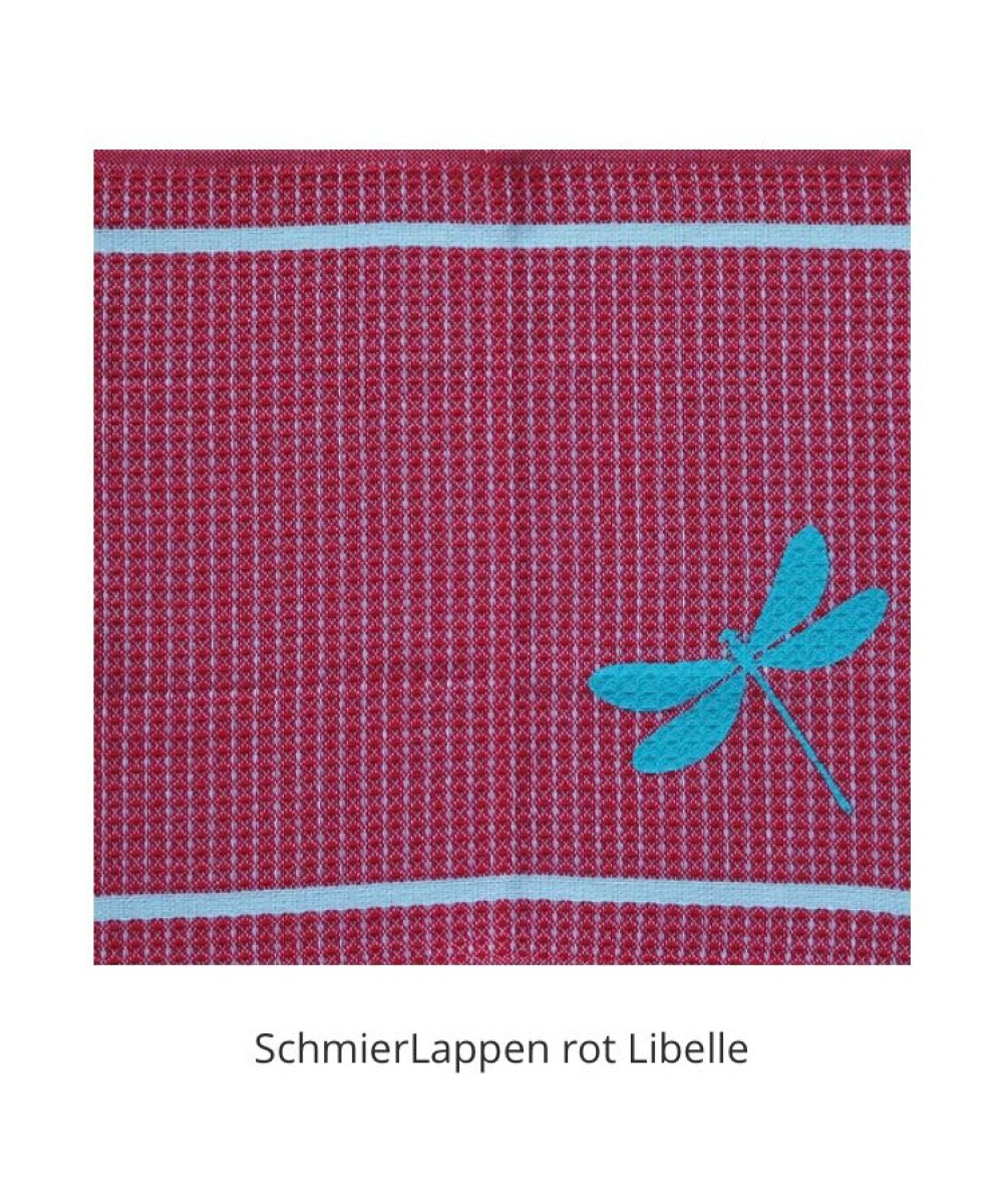 Linge de cuisine - Torchon - Chiffon motif libéllule swiss made