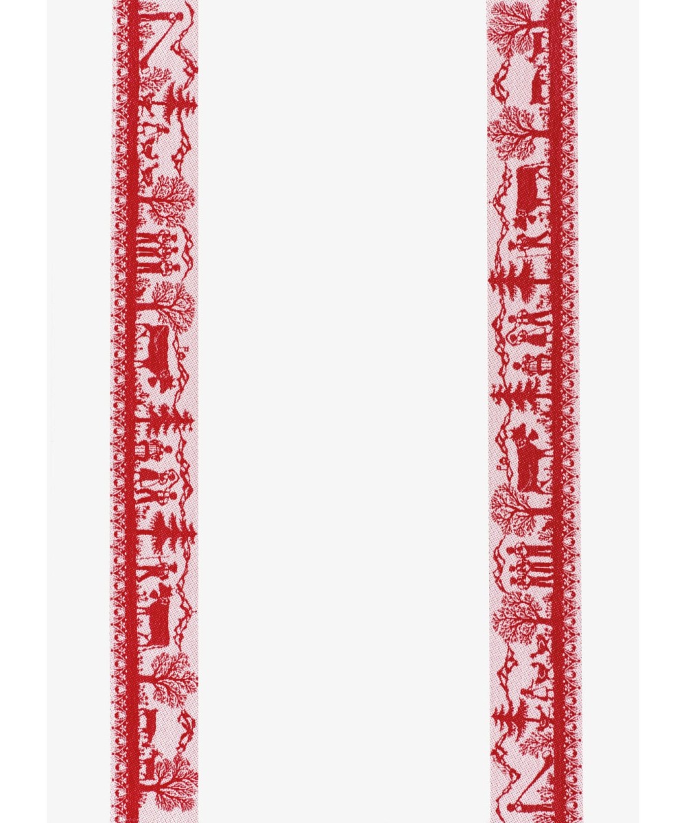Linge de cuisine - Torchon motif Alpmusik rouge swiss made
