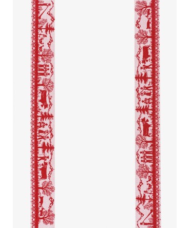 Linge de cuisine - Torchon motif Alpmusik rouge swiss made