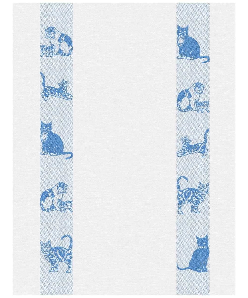 Linge de cuisine - Torchon motif chats bleu swiss made